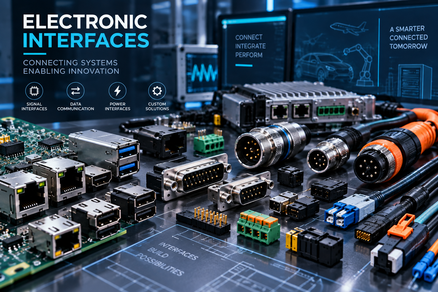 Electronic control and interface assembly