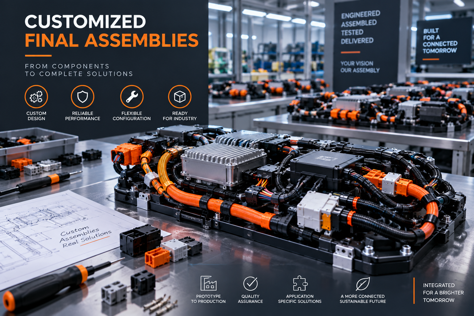 Customized application-ready electrical assembly