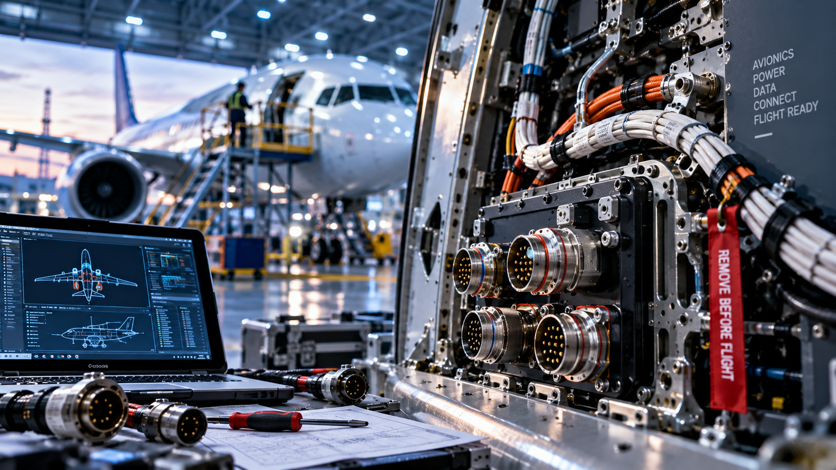 Aviation electrical connectivity
